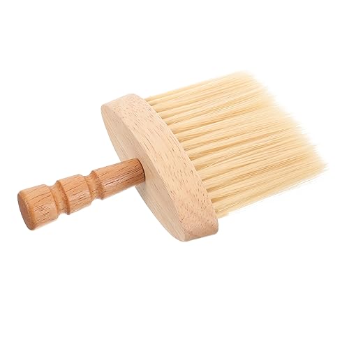 tool duster barber brush hair salon shave brush hard wave brush male beard barber supplies wooden handle hair comb hair brush man neck lotus tree special brush von minkissy