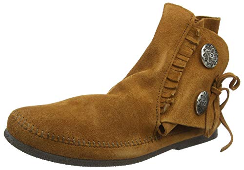 Minnetonka Men's Two Button Hardsole Boot 13 M Brown von Minnetonka