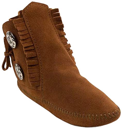 Minnetonka Mens Two Button Softsole Boot, Brown, Size 11 von Minnetonka