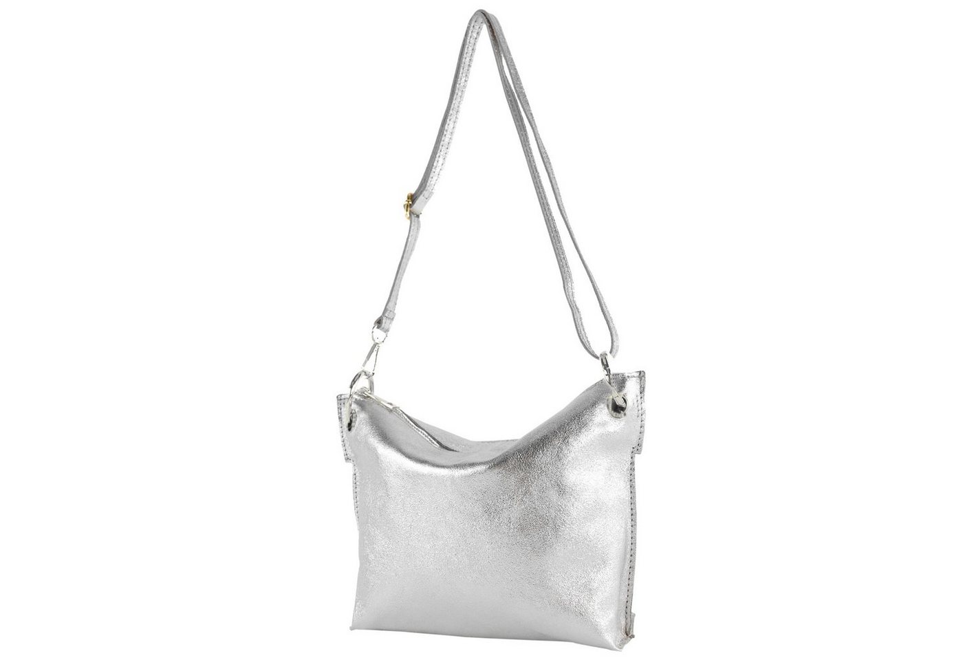 modamoda de Schultertasche T243, Echtleder Handmade in Italy von modamoda de