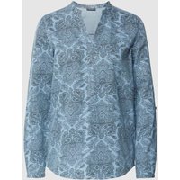 Montego Bluse mit Paisley-Muster in Hellblau, Größe 38 von montego