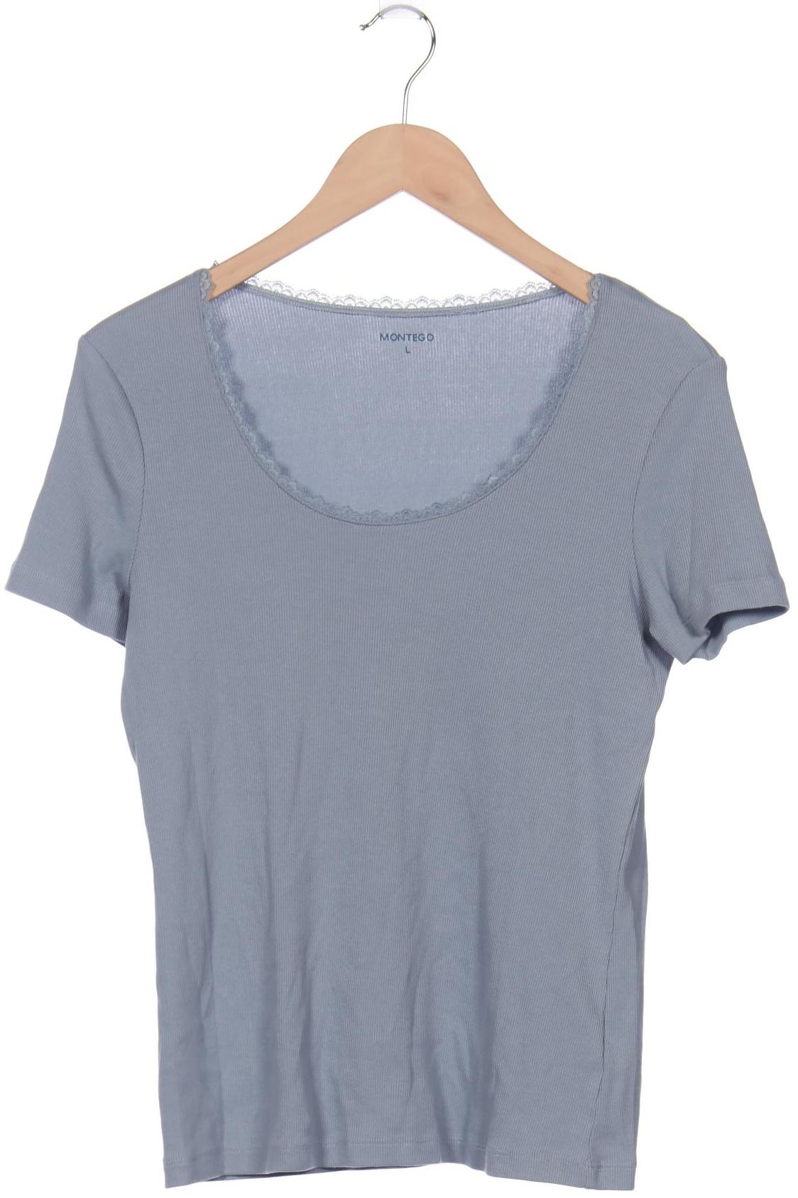 Montego Damen T-Shirt, hellblau, Gr. 42 von montego