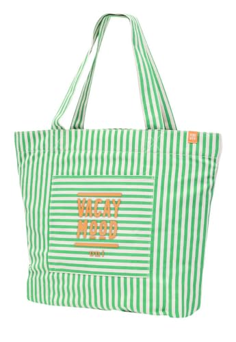 moses. Fernweh XL Shopper Vacay Mood – 40cm große, gestreifte Tragetasche aus 100% Baumwolle, für deinen Strandurlaub oder Einkauf, mit Standboden und Außenfach moses. Fernweh XL Shopper Vacay Mood – 40cm große, gestreifte Tragetasche aus 100% Baumwolle, für deinen Strandurlaub oder Einkauf, mit Standboden und Außenfach von moses