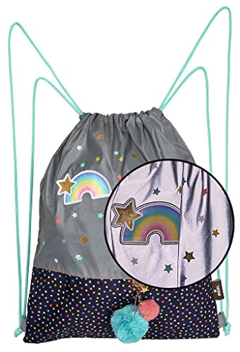 moses. Mädchen Flowers & Friends Rucksack, wasserabweisender Kinder Turnbeutel aus reflektierendem Material, Sportbeutel perfekt für Sportunterricht, Schule und Ausflüge, anthrazit moses. Mädchen Flowers & Friends Rucksack, wasserabweisender Kinder Turnbeutel aus reflektierendem Material, Sportbeutel perfekt für Sportunterricht, Schule und Ausflüge, anthrazit von moses