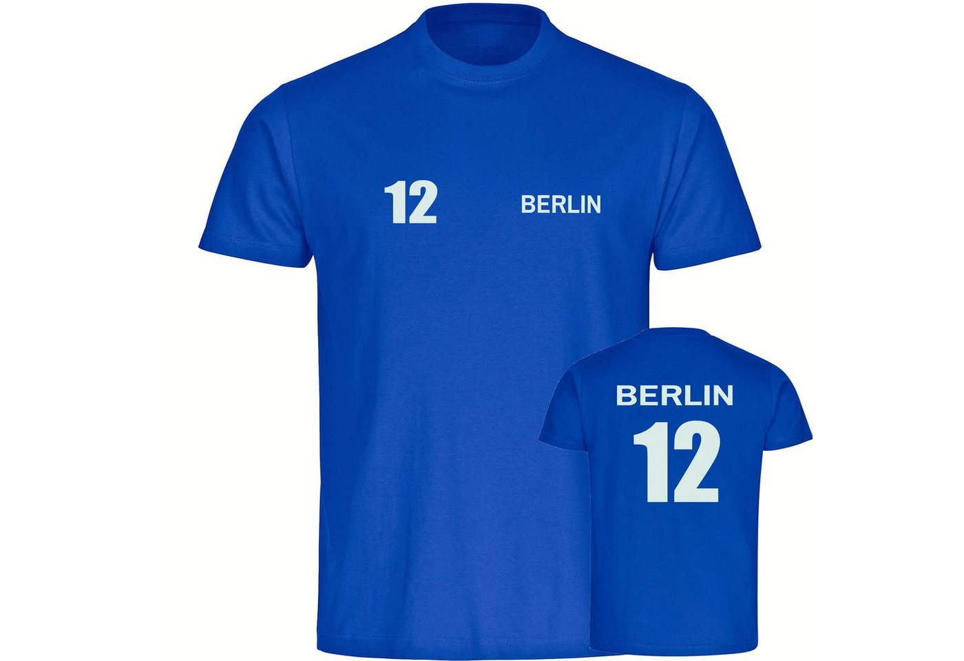 multifanshop T-Shirt Kinder Berlin blau - Trikot 12 - Boy Girl von multifanshop