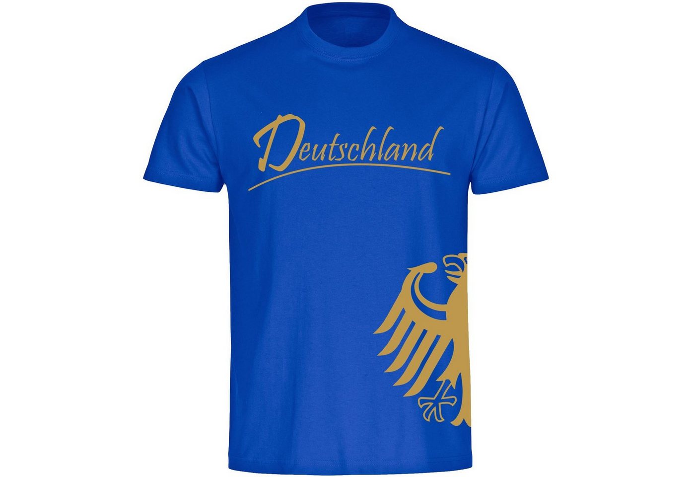 multifanshop T-Shirt Kinder Deutschland - Adler seitlich Gold - Boy Girl von multifanshop