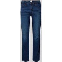 Mustang Straight Fit Jeans mit Label-Patch Modell 'TRAMPER' in Jeansblau, Größe 36/34 von mustang