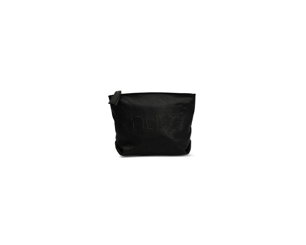 muud Handtasche Leder Make-Up Tasche Laura make-up bag Black von muud