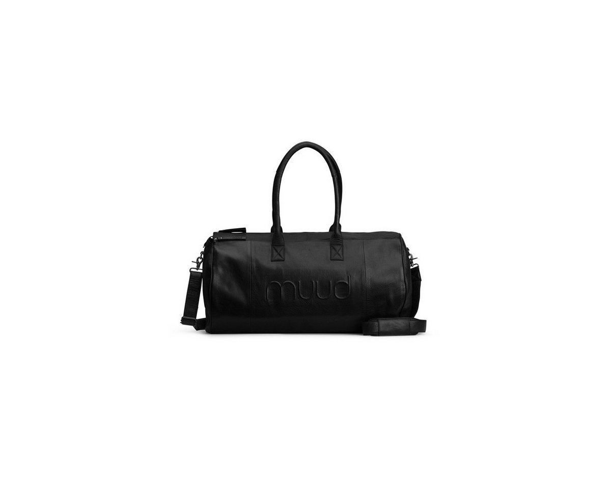 muud Handtasche Leder weekender Drew XL Black von muud