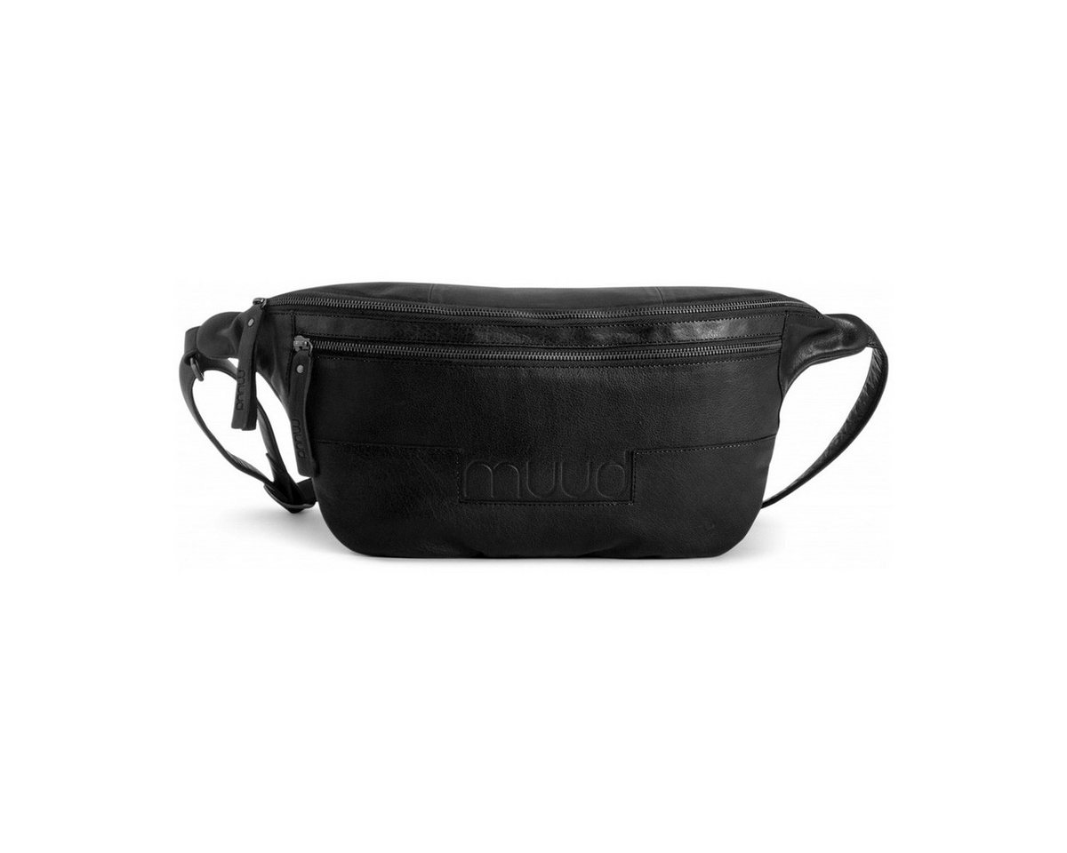 muud Handtasche Ledergürteltasche, groß Vegas XL Black von muud