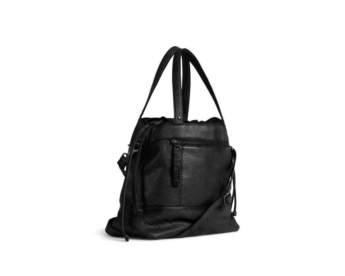 muud Handtasche Lederumhängetasche mit Schultergurt Lofoten Black von muud