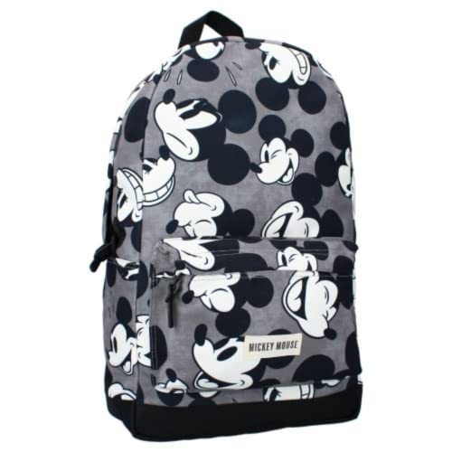 mybagstory - Rucksack - Mickey Mouse - Kinder - Schule - Grundschule - Kindergarten - Schulranzen Jungen - Größe 45 cm - verstellbare Träger, Schwarz , S von mybagstory