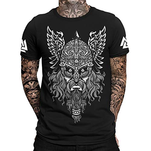 Odin Runen Valknut T-Shirt | Thor | Vikings Tshirt | Ragnar | Valhalla Rising | Walhalla | Wodan | Wikinger | Herren Männer T-Shirt von mycultshirt