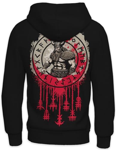 Viking Herren Hoodie | Wikinger| Ragnar | Odin | Berserker Kapuzen-Sweatshirt | See You IN Valhalla von mycultshirt