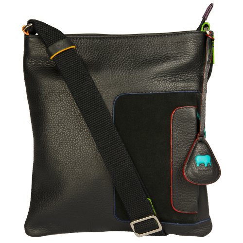 mywalit Unisex-Erwachsene Medium Cross Body Bag Stofftasche, Pace Schwarz, Einheitsgröße von mywalit