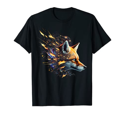 Fuchs Kunst Tierliebhaber Motiv Tier Druck Fuchs T-Shirt von @n!mal