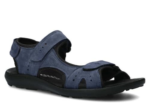 nagaba – Herren Sandalen - Bequeme Ledersandalen Sommer für Männer – Verstellbare Klettverschlüsse – Flat Sandal – Echtleder – Hoher Komfort - Leichte – Sommerschuhe - Modell 265 – Navyblau – 44 nagaba – Herren Sandalen - Bequeme Ledersandalen Sommer für Männer – Verstellbare Klettverschlüsse – Flat Sandal – Echtleder – Hoher Komfort - Leichte – Sommerschuhe - Modell 265 – Navyblau – 44 von nagaba