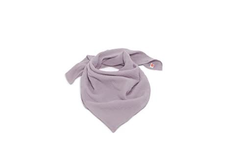 nanito Schal Halstuch Babyhalstuch Kinderschal Musselin Musselintuch Farbwahl Kinder Kinderhalstuch Baby Junge Mädchen Damen Herren Tuch 100% Bio Baumwolle 120 x 120 cm (mauve) von nanito