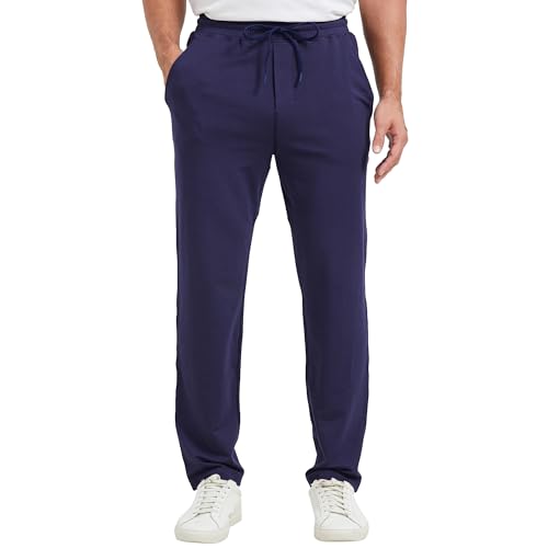 netdraw Herren-Jogginghose, ultra-gemütlich, Viskose, Bambus, Baumwolle, Lounge, leger, schmal zulaufende Hose, Marineblau, X-Large netdraw Herren-Jogginghose, ultra-gemütlich, Viskose, Bambus, Baumwolle, Lounge, leger, schmal zulaufende Hose, Marineblau, X-Large von netdraw