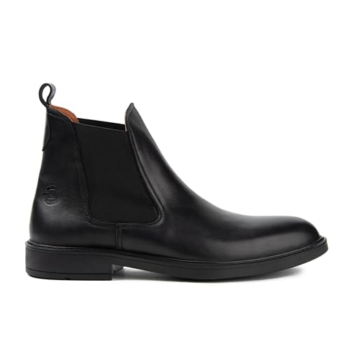 nixt Classic Herren Chelsea Boots Lederstiefel | 100% echtes Leder (black, EU Schuhgrößensystem, Erwachsene, Herren, Numerisch, M, 45) von nixt