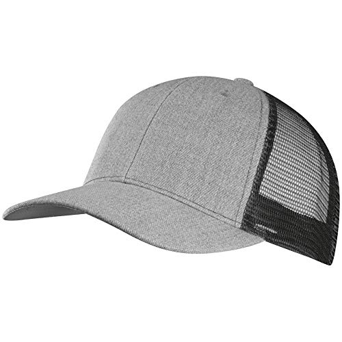 noTrash2003 Baseball Cap mit Mesh-Einsatz in versch. Farben, coole Basecaps für Sport und Freizeit für Damen und Herren (Schwarz) von noTrash2003