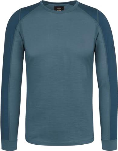 Herren Merino Oberteil Sommer Langarm Shirt Pullover leichtes Outdoor Shirt - Rundhalsausschnitt Funktionsoberteil 100% RWS Merinowolle Farbe Navy Größe XXL Herren Merino Oberteil Sommer Langarm Shirt Pullover leichtes Outdoor Shirt - Rundhalsausschnitt Funktionsoberteil 100% RWS Merinowolle Farbe Navy Größe XXL von normani