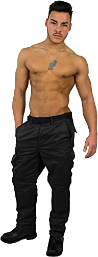 US Rangerhose Freizeithose Rangerhose BDU Style Farbe Dunkelschwarz Größe M von normani