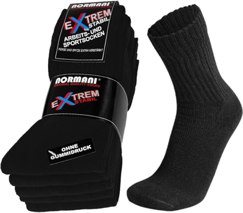 normani 10 Paar TOP Stabile Herren Arbeitssocken mit 92% Baumwolle Fersen und Spitzen verstärkt Farbe Schwarz Größe 39/42 normani 10 Paar TOP Stabile Herren Arbeitssocken mit 92% Baumwolle Fersen und Spitzen verstärkt Farbe Schwarz Größe 39/42 von normani