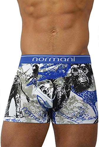 normani 4 x Herren Retroshorts mit hohem Baumwollanteil und verschiedenen Motiven Farbe Wild Animal Größe XXL von normani