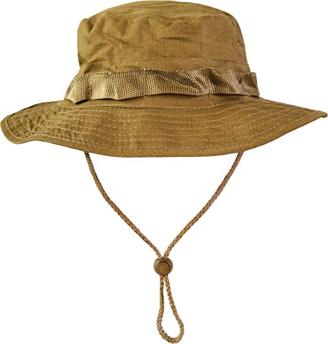 normani Australian Outdoor Hut Boonie Hat in vielen Farben und Grössen Farbe Coyote Tan Größe XL von normani