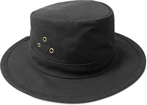 normani Australian Traveller Buschhut Canvas Hat 'Uluru' Farbe Schwarz Größe S von normani