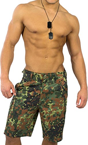 normani BDU Bermuda Short für Herren Farbe Flecktarn Größe 3XL von normani