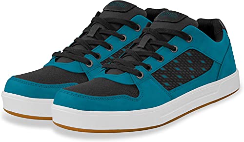 normani Cotton Canvas Herren Sneaker Halbschuhe mit Schnürsenkel Farbe Petrol Größe 38 von normani