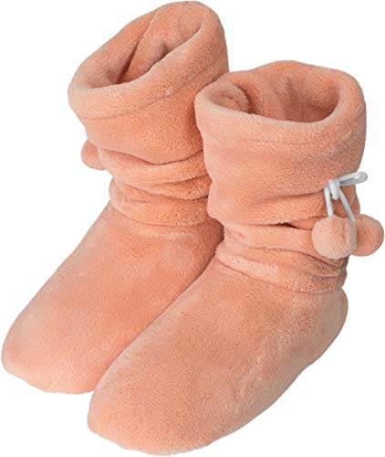 normani Damen Schaft Hausschuhe - Boots Farbe Apricot Größe 39/42 von normani