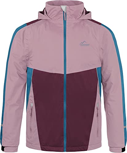 normani Kinder Regenjacke - Wasserdichte Winterjacke mit Fleecefutter und 3M Reflektoren - Softshelljacke Thermojacke für Junge und Mädchen - Wassersäule: 6000 mm Farbe Rosa Größe 158-164 von normani