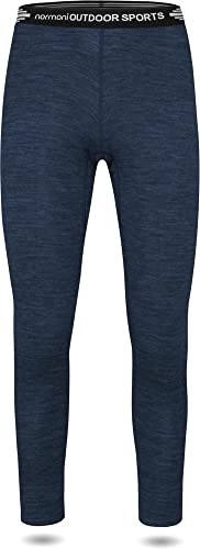 normani Merino Unterhose Thermohose für Damen Funktionshose 100% Merinowolle leichte Hose, atmungsaktiv, antibakteriell, feuchtigkeitsregulierend - Ideale Winterhose Farbe Navy Größe L von normani