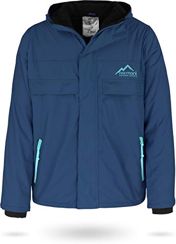 normani OUTDOOR SPORTS Winddichte Funktions-Jacke für Damen und Herren von XS-4XL Farbe Navy/Türkis Größe L/52 von normani