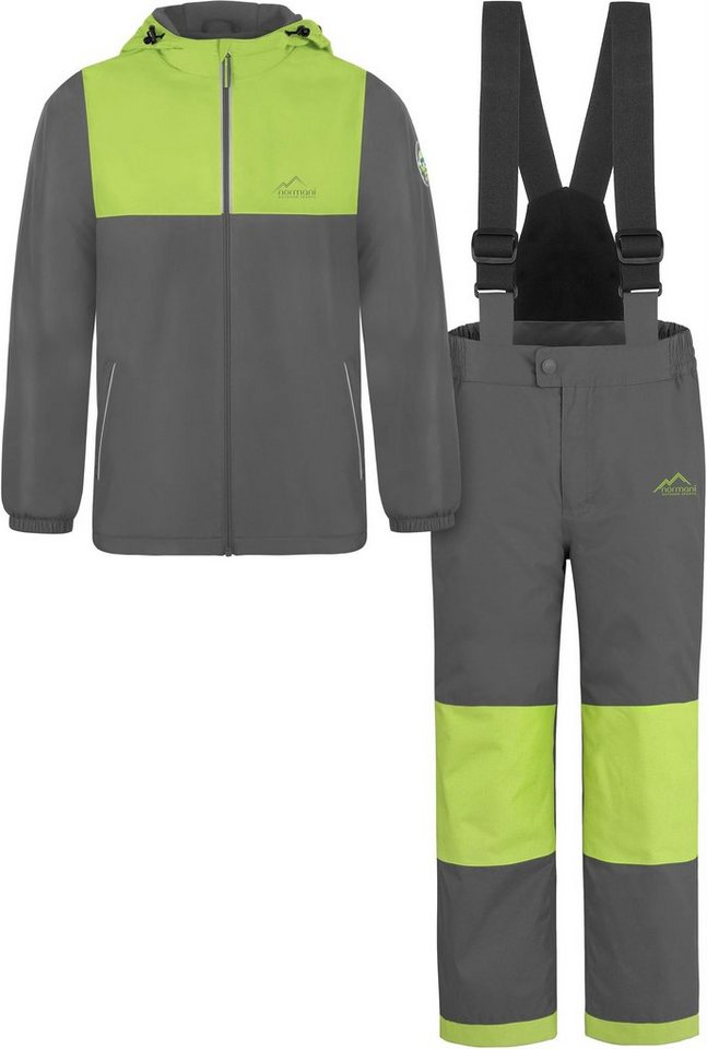 normani Schneehose Kinder WinterSet Thermohose und Thermojacke Wasserdichte Ski Thermohose und Winterjacke Schneeanzug Ski Set für Jungen und Mädchen von normani