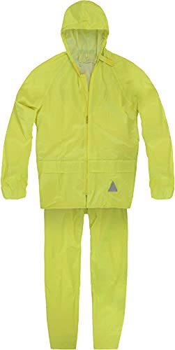 normani Unisex - Erwachsene Regenanzug (Jacke und Hose) - 100% wasserdicht Farbe Signalgelb Größe S von normani