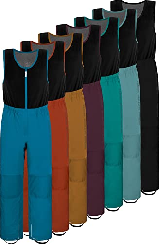 normani Unisex Kinder Winterhose - recycelte wasserdichte Latzhose Skihose Thermohose - Schneehose mit 3M Reflektoren und Cordura Verstärkung - Wassersäule: 12.000 mm Farbe Gelb Größe 104 von normani