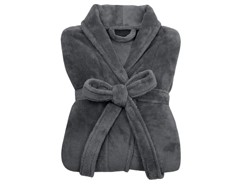 npluseins Morgenmantel Damen und Bademäntel für Herren Bademantel Kuschelfleece mit Schalkragen - Sauna Bademantel Damen flauschig 1690.2379, XL, anthrazit npluseins Morgenmantel Damen und Bademäntel für Herren Bademantel Kuschelfleece mit Schalkragen - Sauna Bademantel Damen flauschig 1690.2379, XL, anthrazit von npluseins