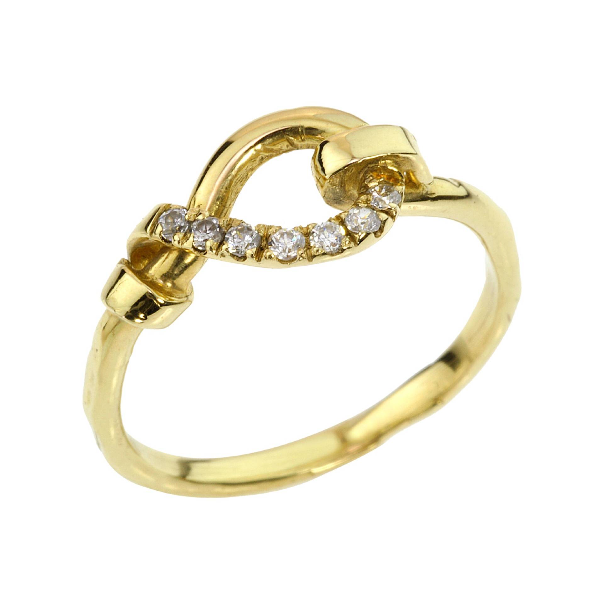 585 Solid Gold Einzigartige Verlobungsring, Diamanten Knotenring, Zierliche Goldring Für Frauen, Knoten Versprechen Ring, Zarte Bogen Ring von nuritdesignjewelry