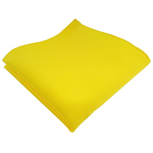 TigerTie Satin Einstecktuch in gelb leuchtgelb knallgelb Uni einfarbig TigerTie Satin Einstecktuch in gelb leuchtgelb knallgelb Uni einfarbig von TigerTie