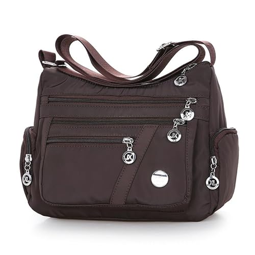 Nylon Umhängetasche Multi Pocket Größere Kapazität Handtasche Casual Crossbody Handtasche für Frauen Anti Diebstahl Tote Bag Wasserdichte Nylon Schulter Handtaschen Messenger Bag von oneforus