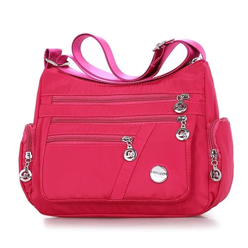 Nylon Umhängetasche Multi Pocket Größere Kapazität Handtasche Casual Crossbody Handtasche für Frauen Anti Diebstahl Tote Bag Wasserdichte Nylon Schulter Handtaschen Messenger Bag von oneforus