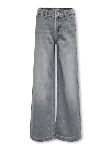 only carmakoma Mädchen Kogcomet Wide Leg DNM Mat624 Noos Weite Jeans, Medium Grey Denim, 140 EU von ONLY Carmakoma