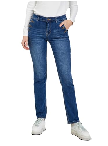 ORSAY Blaue Damenjeans Straight fit Miko Skinny Fit Damenjeans | Zeitlose Eleganz | Bequeme Passform | Stylische Jeans | Klassische Denim-Mode | Must-Have in jeder Garderobe | Vielseitige Jeans 38 von ORSAY