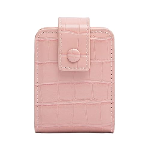 osiuujkw Kleine Make up Tasche mit stilvollem Aussehen, organisiert Beauty Essentials, Make up Tasche für Frauen, PU Kosmetiktasche, Organizer Tasche, süßes Rosa von osiuujkw