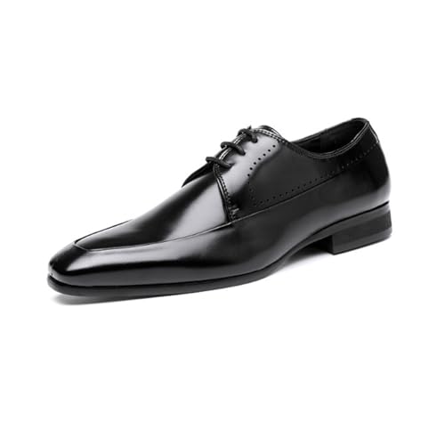 ottspu Anzugschuhe Für Herren - Oxford Schnürschuhe Für Herren - Smoking-Schuhe, Formelle Oxford Schuhe Für Herren,Schwarz,39 EU von ottspu