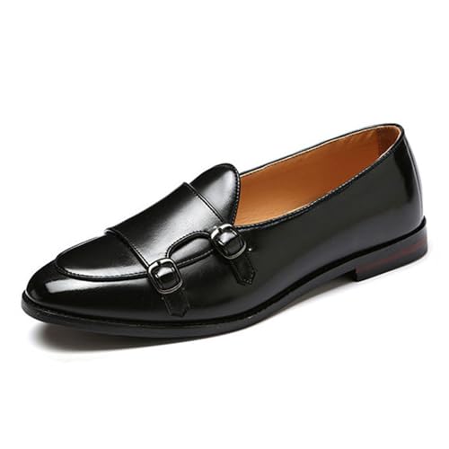 ottspu Herren Anzug Schuhe Für Männer Formal Oxford Tuxedo Kleid Schuhe PU Leder Moderne Formale Business Derby Schuhe,Schwarz,38 EU von ottspu